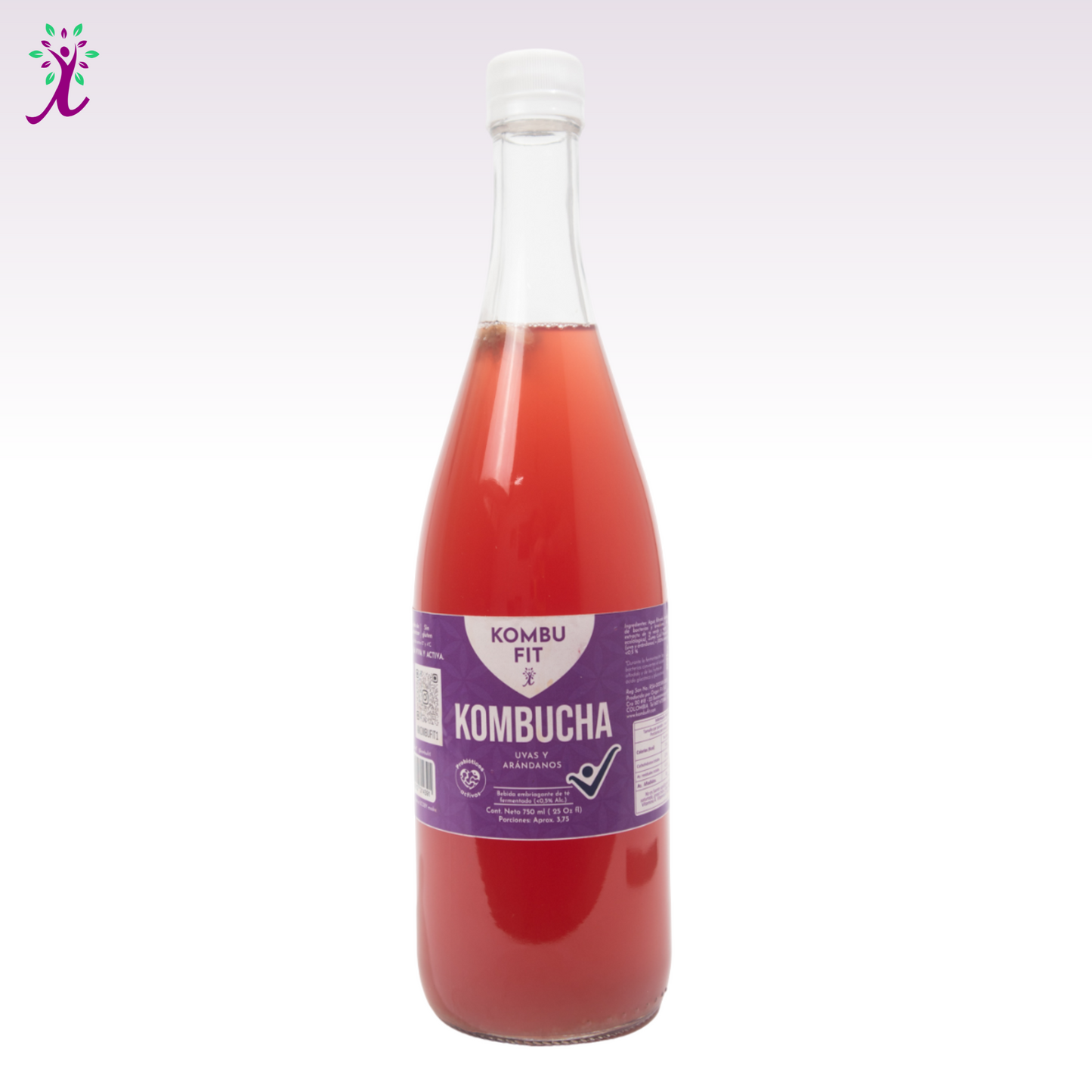 Kombucha uva y arándanos