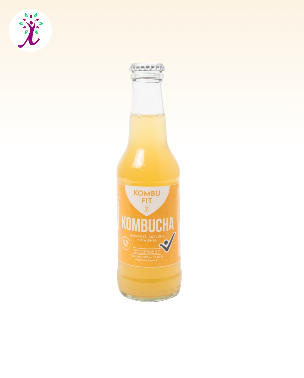 Kombucha Maracuyá, cúrcuma y pimienta