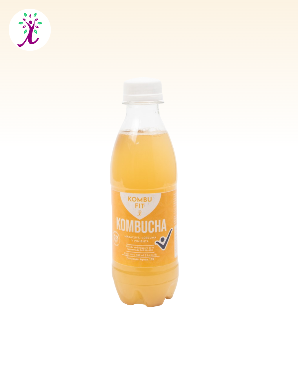 Kombucha Maracuyá, cúrcuma y pimienta