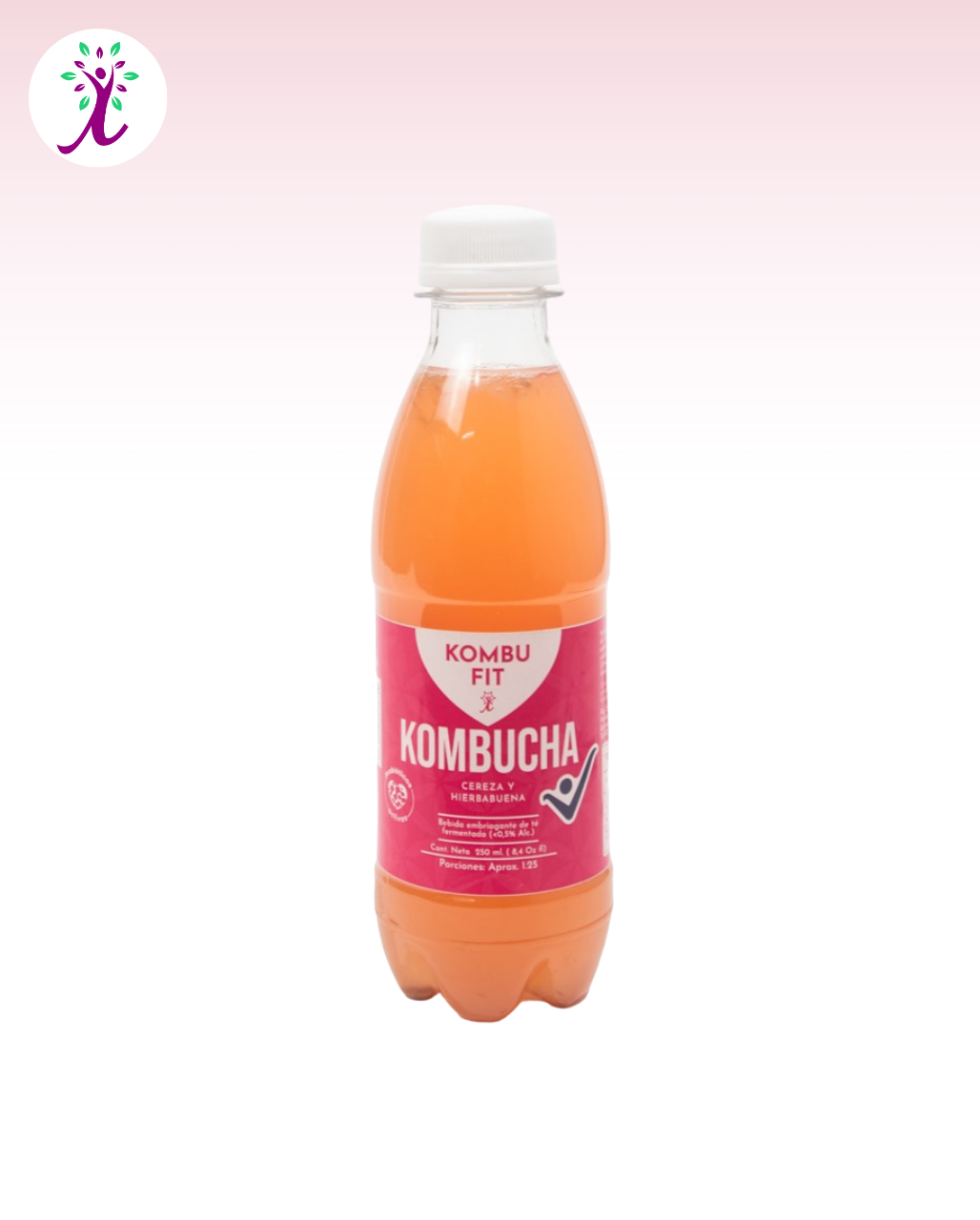 Kombucha Cereza, hierbabuena
