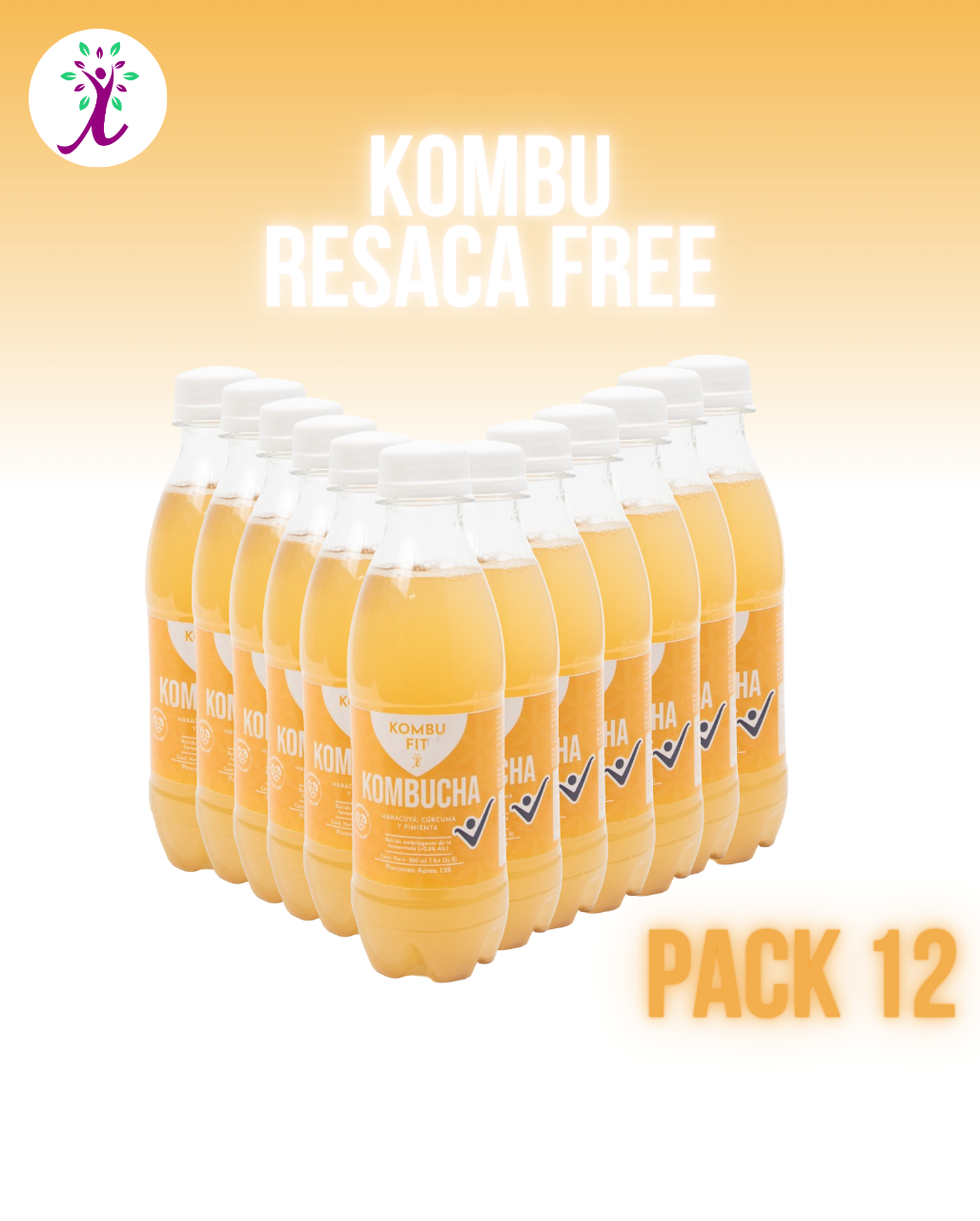 Pack Kombucha maracuyá, cúrcuma y pimienta