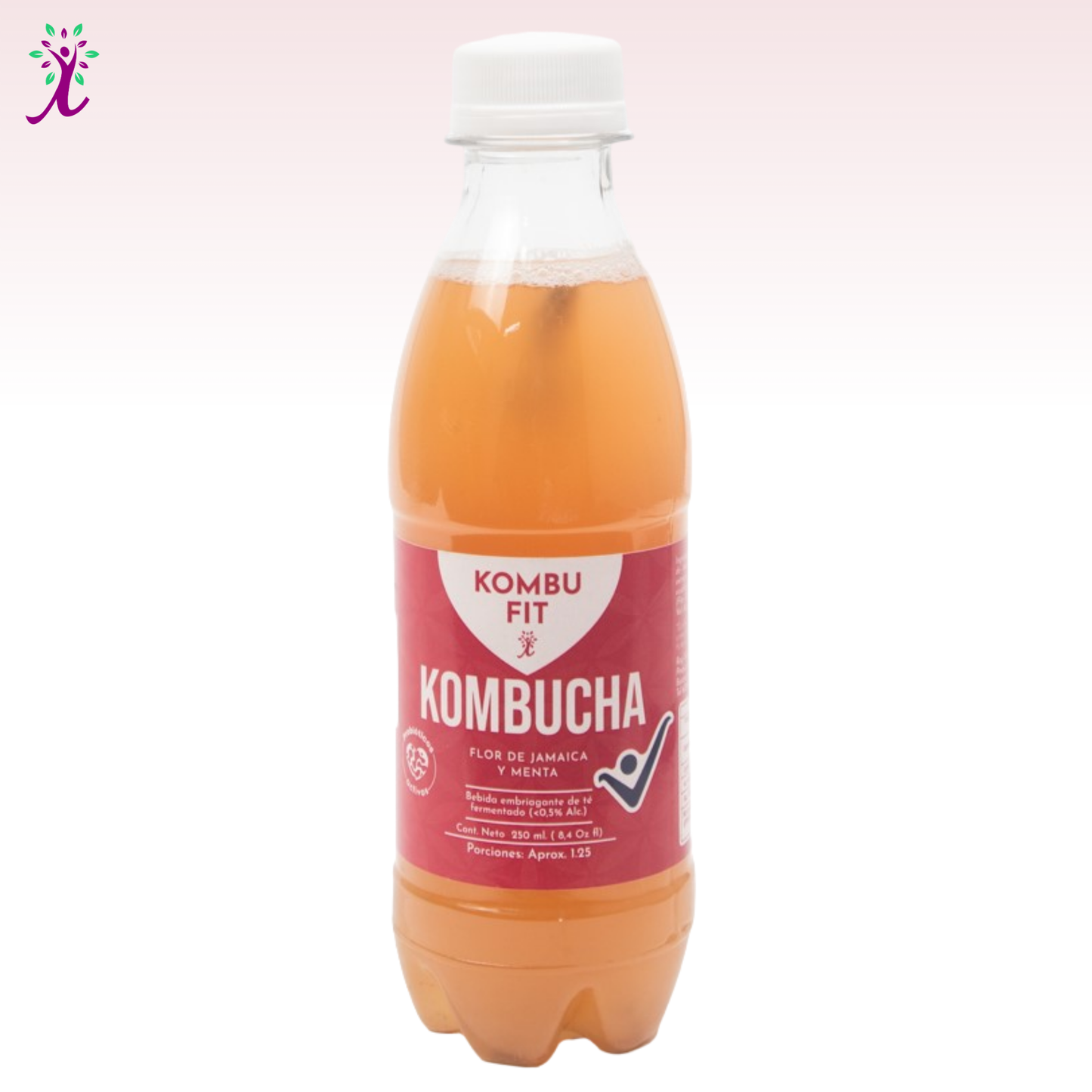 Kombucha Flor de Jamaica y menta
