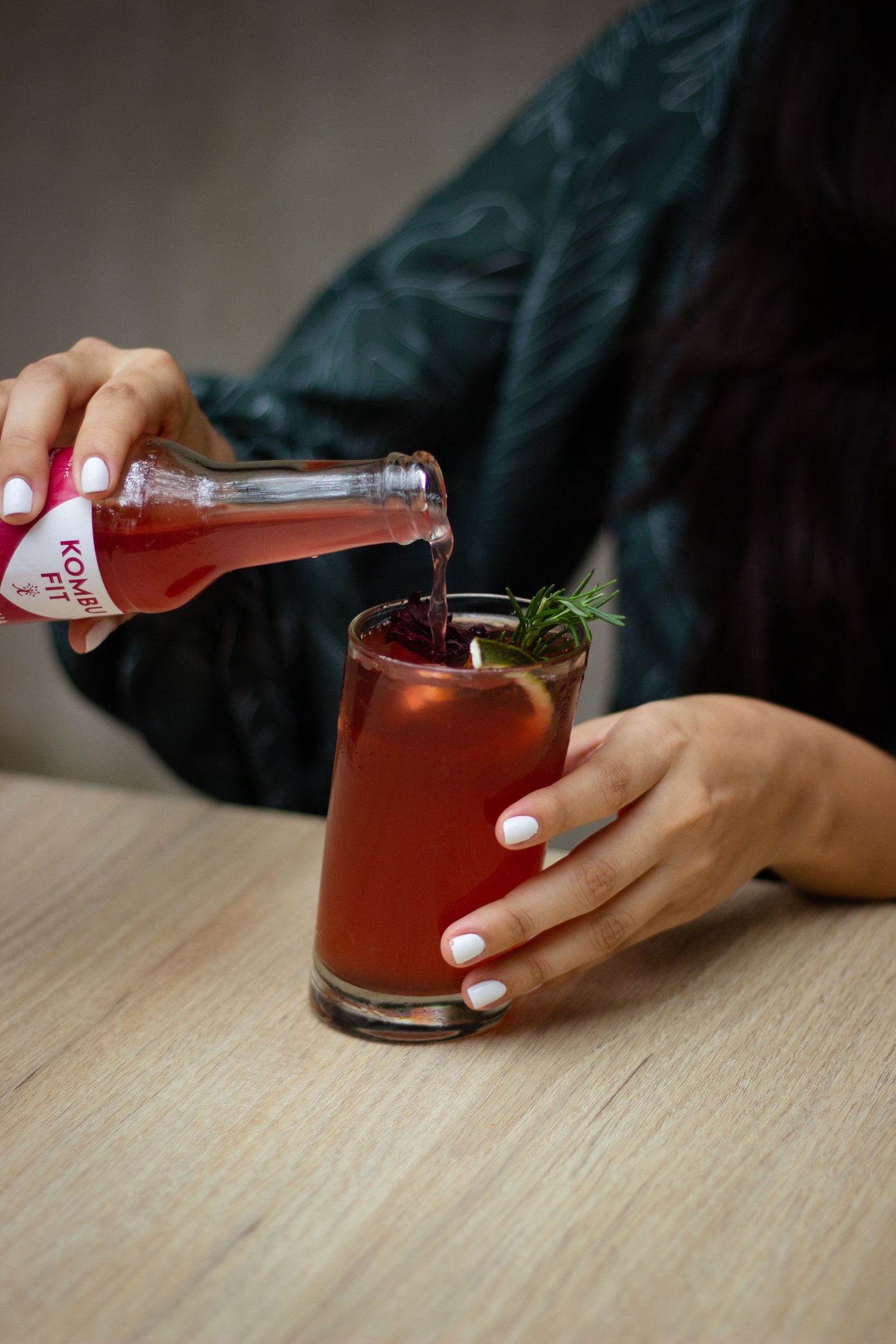 Kombucha  Flor de Jamaica y menta