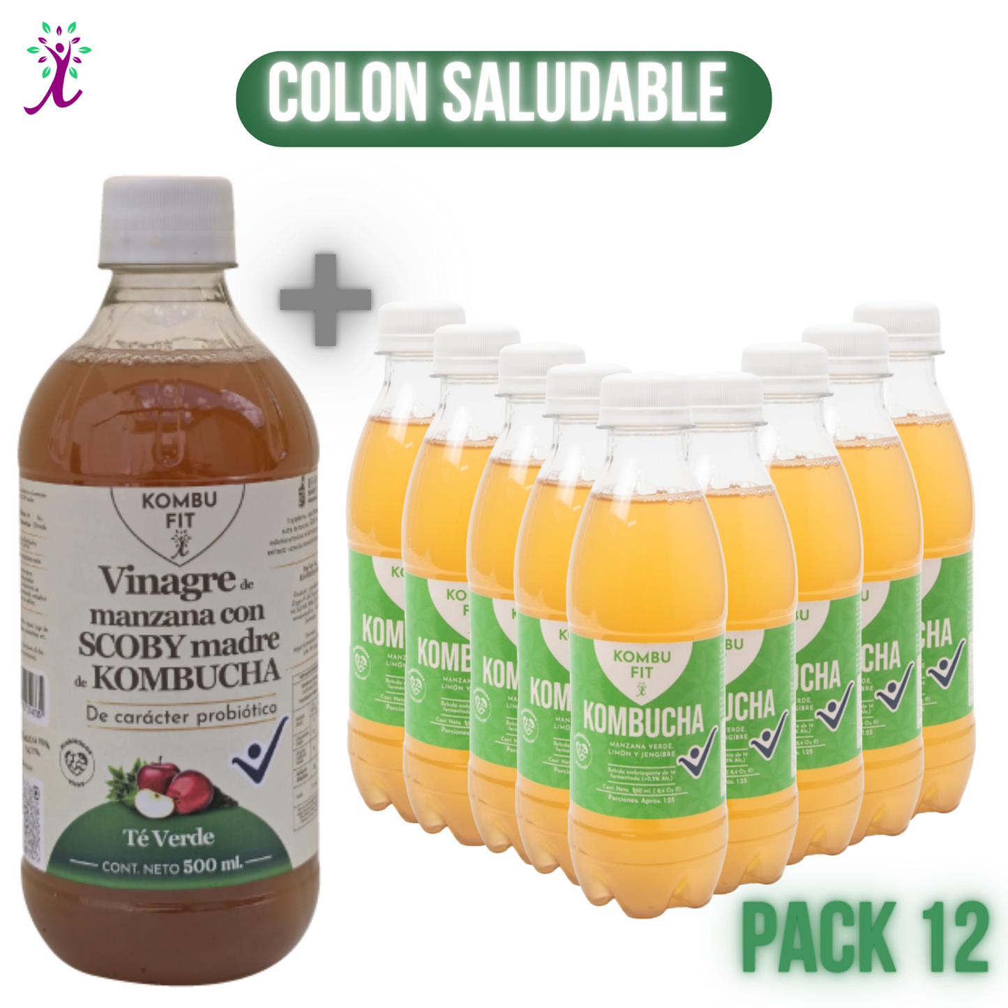 Vinagre de Sidra con SCOBY Madre + kombucha Manzana