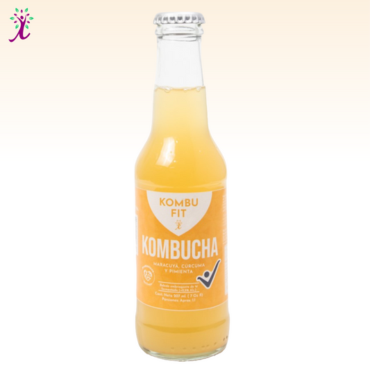 Kombucha Maracuyá, cúrcuma y pimienta