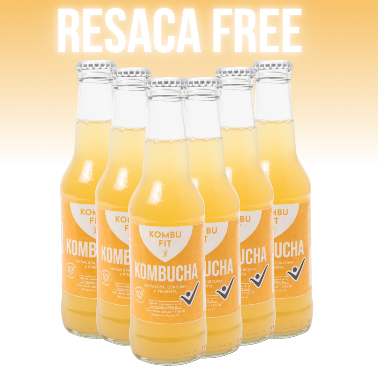 Kombucha maracuyá, cúrcuma y pimienta