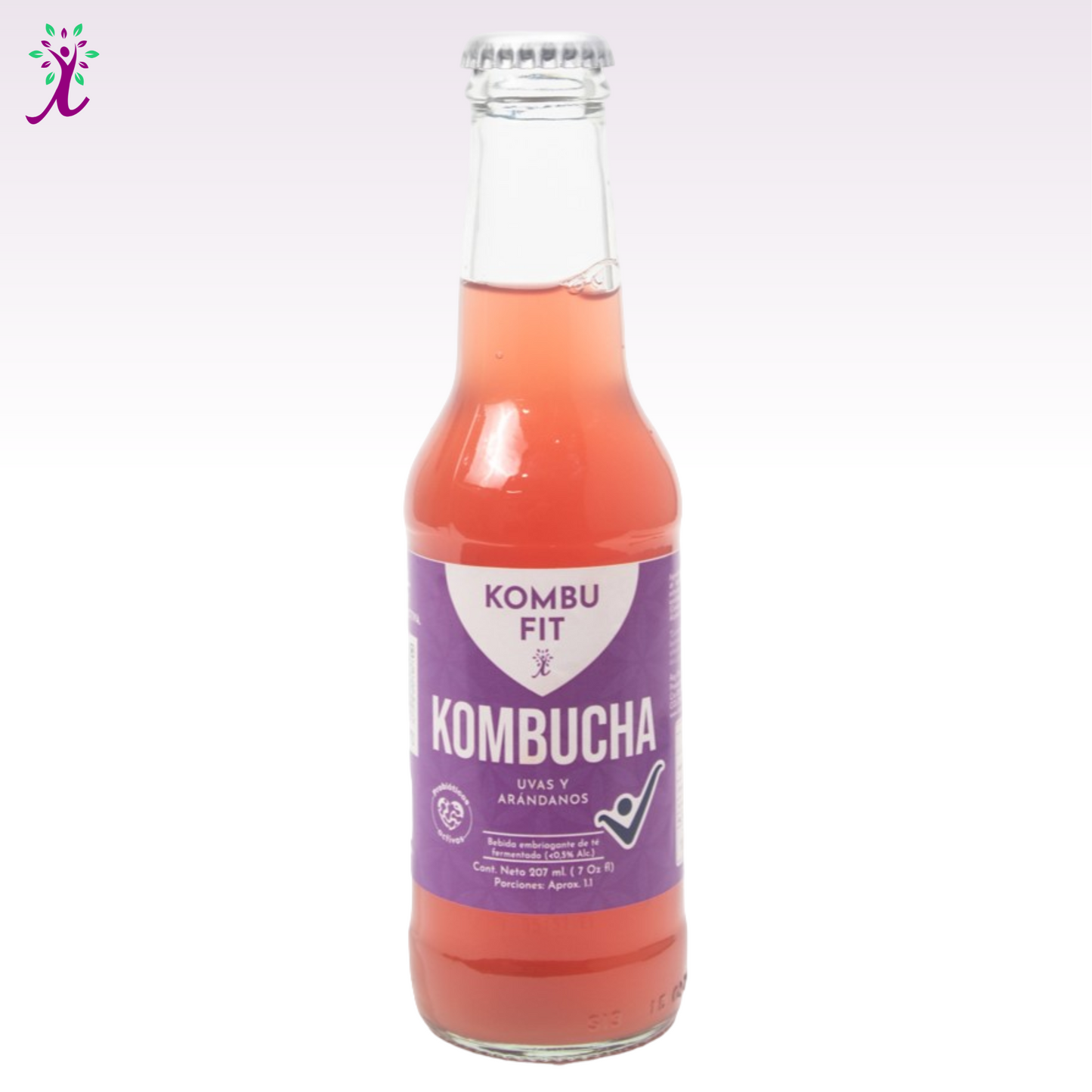 Kombucha uva y arándanos
