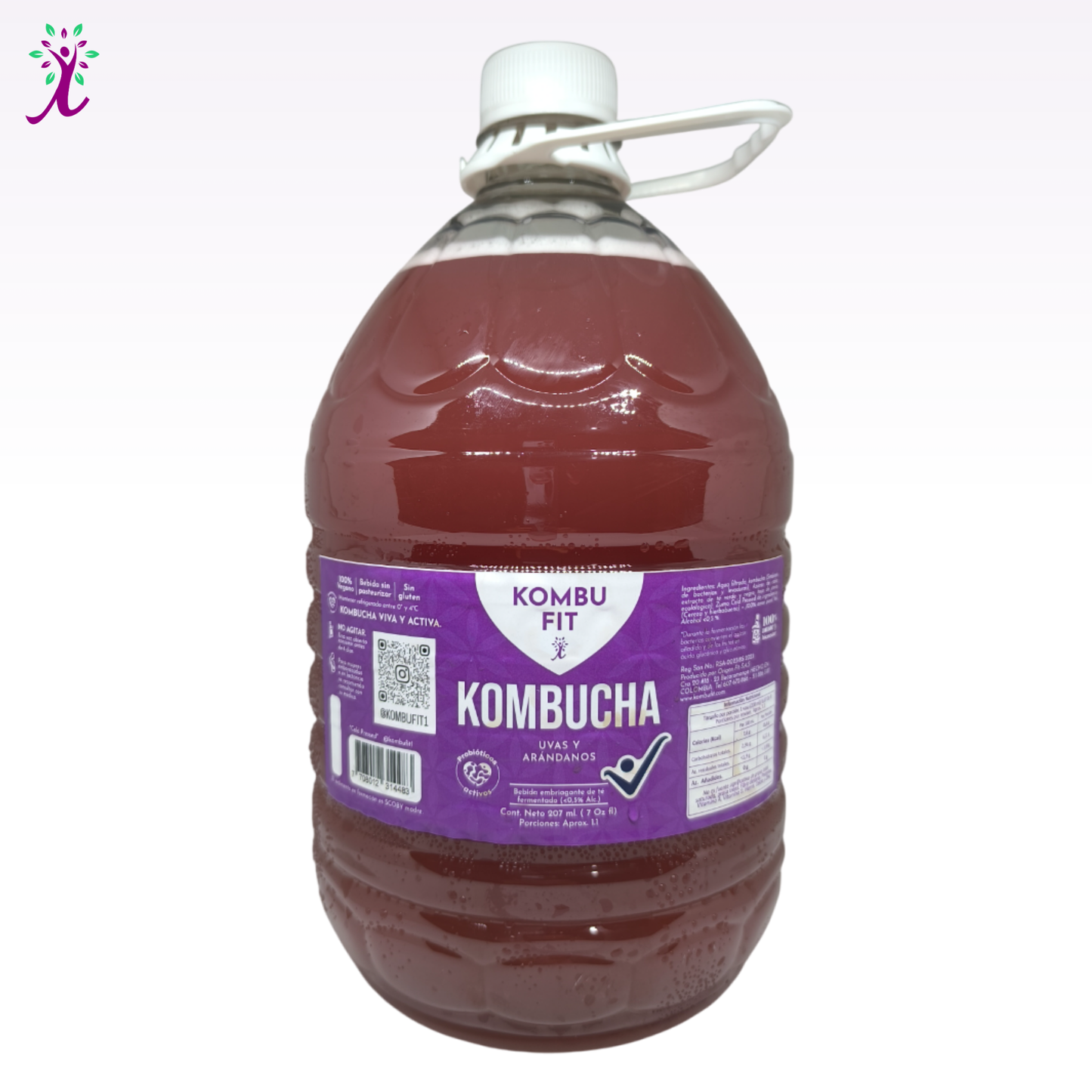 Kombucha uva y arándanos