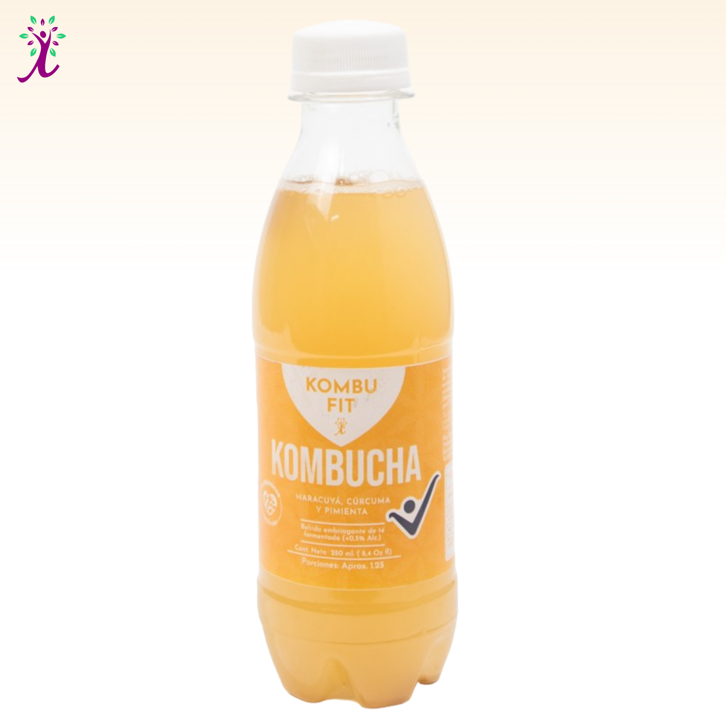 Kombucha Maracuyá, cúrcuma y pimienta