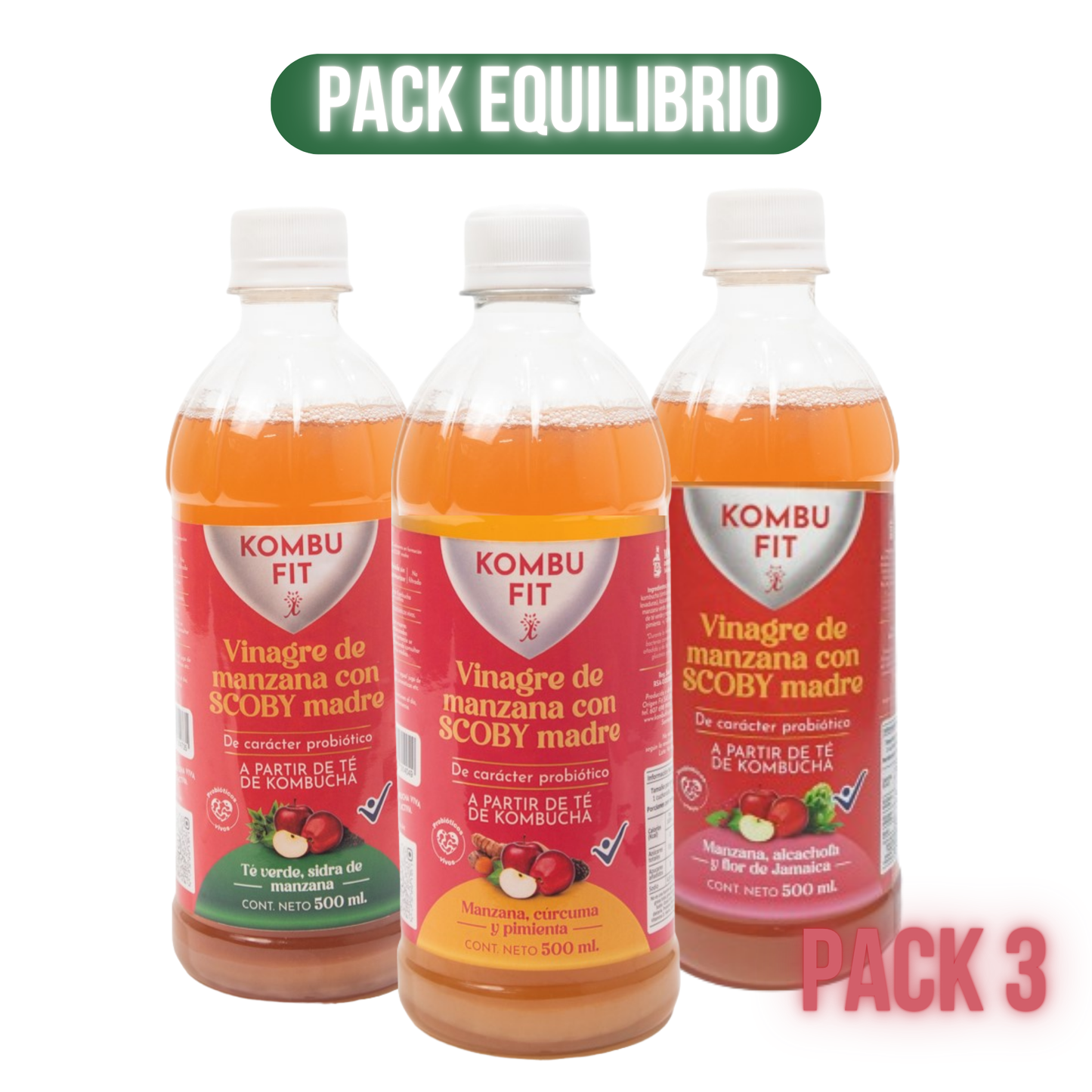 Vinagres de sidra de manzana con scoby madre de kombucha